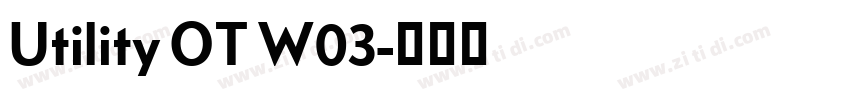 Utility OT W03字体转换